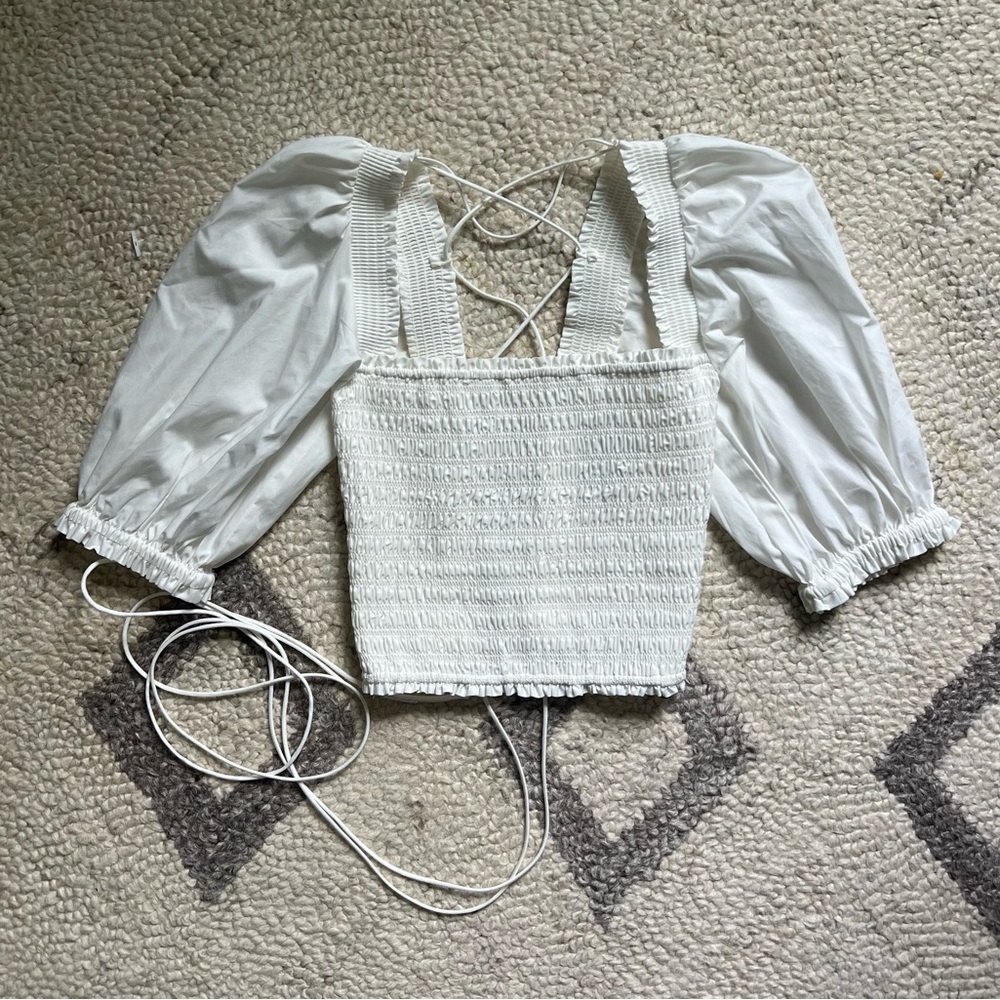 Intermix Smocked Top